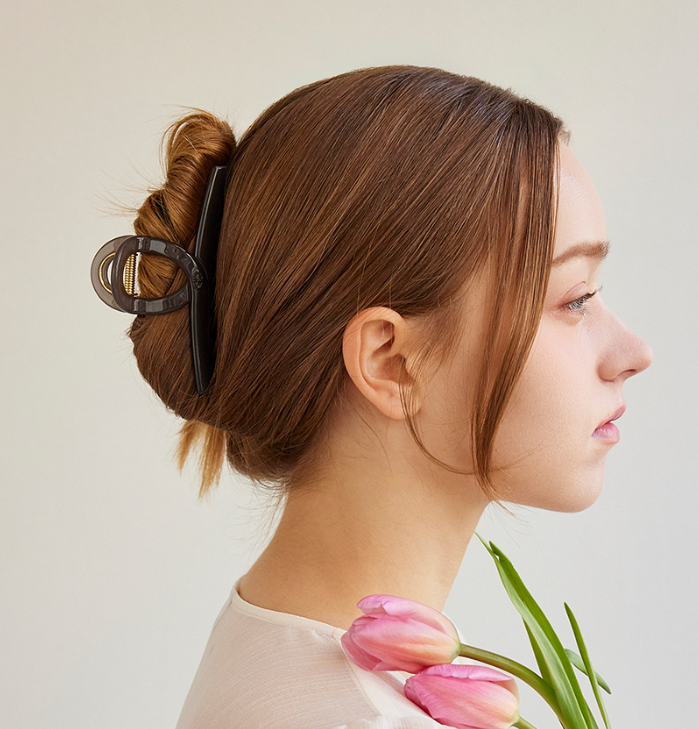 AZNAVOUR AZNAVOUR EverColor Eco Resin Claw Clip – Large 11.4cm Non-Fading Hair Clip for Thick Hair