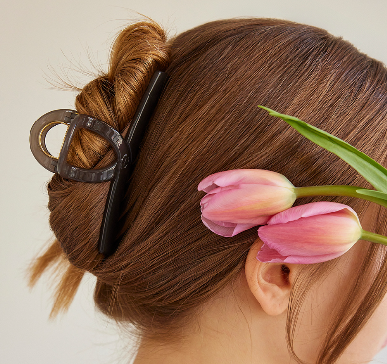 AZNAVOUR AZNAVOUR EverColor Eco Resin Claw Clip – Large 11.4cm Non-Fading Hair Clip for Thick Hair