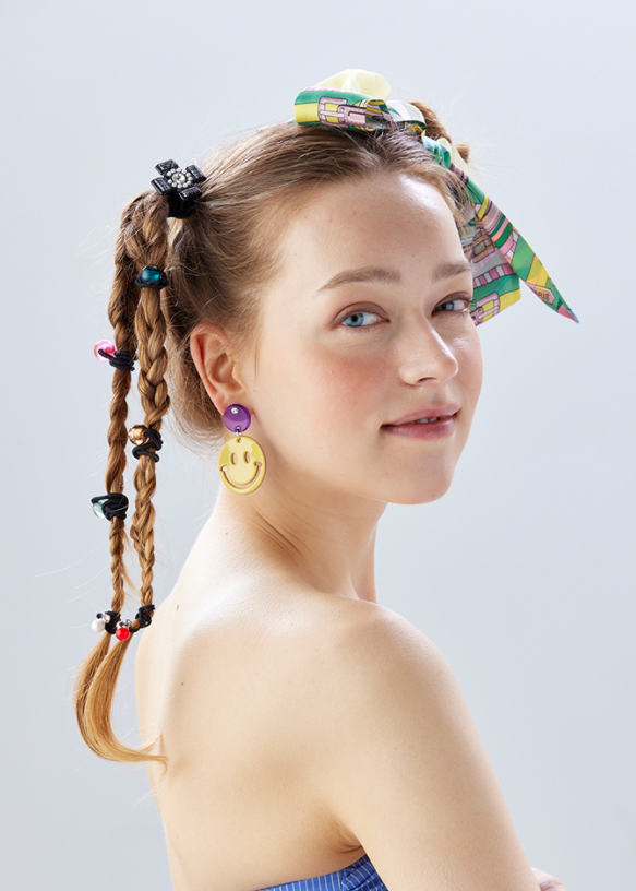 AZNAVOUR Lucent Transparent Ponytail Holder | Durable Elastic Hair Tie for Women/Kids